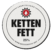KETTENFETT wochenende saufen bierdeckel lakritz Sticker
