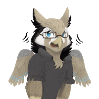 Scared Bird Sticker by Cyrentec @ Stellar Genetic