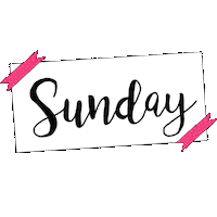 Sunday Days Sticker