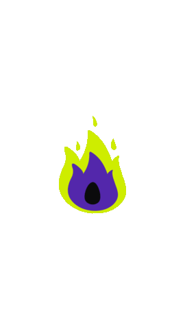 Green Fire Sticker by The Ick Co