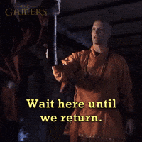 Silence Wait Here GIF by zoefannet