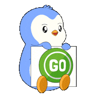 Excited Lets Go Sticker by Pudgy Penguins