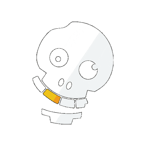 Skull Sticker by Pirates of Tokyo Bay