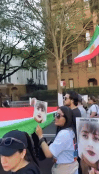 Protesters in Sydney Mark One Year Since Death of Mahsa Amini