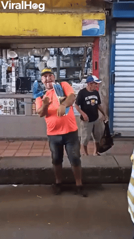 Mans Sells Flying Bird Toys