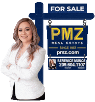 PmzRealEstateBereniceMunoz real estate realtor sign for sale Sticker