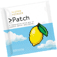 DrinkPatch_ gaming drink lemon ginger Sticker