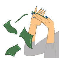 Money Rain Sticker by Hottinger-Callahan