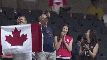 Happy Canadian GIF by Volleyball World