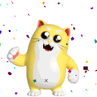 Cat Celebrate Sticker by Liberty Cats Emojis