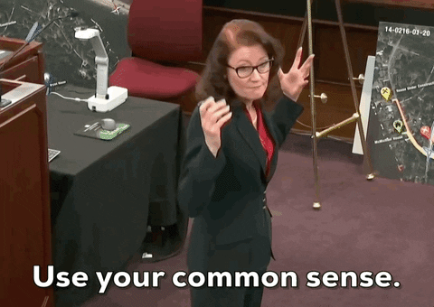 Trial Use Your Common Sense GIF by GIPHY News