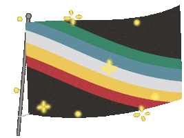 Flag July Sticker