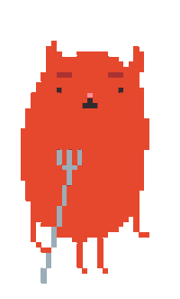 Angry Devil Sticker