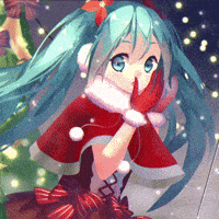 Katgyuhoney hatsune miku christmas hatsune miku navidad hatsune miku merry christmas miku navidad GIF