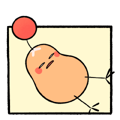 Tired Open Eyes Sticker by Kiji Lab