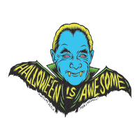 Halloween Horror Sticker by Awesome Merchandise