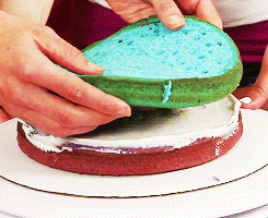 colors cake GIF