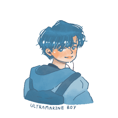 lilyfps boy blue boy ultramarine ultramarineboy Sticker