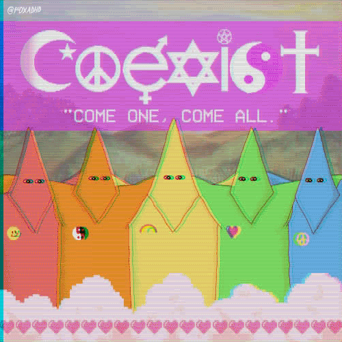 Coexist Animation Domination GIF by gifnews