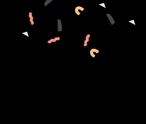 Champagne Confetti GIF by Junipr Design