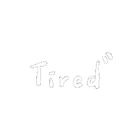 Tired Sleepy Sticker