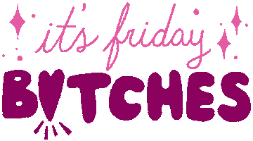 Its Friday Heart Sticker