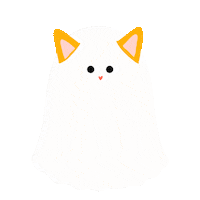 Cat Ghost Sticker