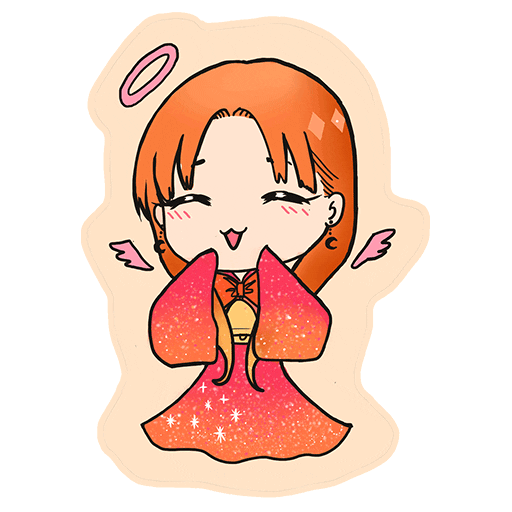 Happy Angel Sticker