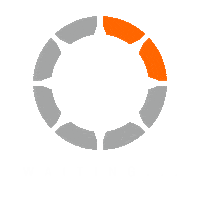 TheissenMedienGruppe white orange circle waiting Sticker