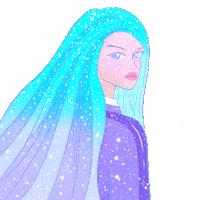 Girl Sparkle Sticker