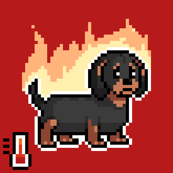 Dog Burn GIF by Abstract HotDogs
