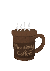 Coffee Morning Sticker