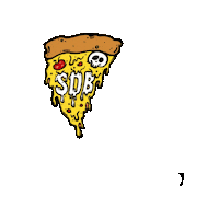 Pizza Sticker by Sudden Death Brewing