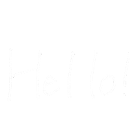 おしゃれ Hello Sticker