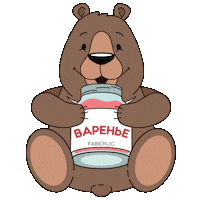 Bears Raspberry Sticker by Faberlic