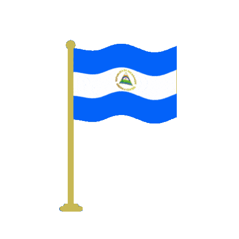 Juan_R_Mon flag bandera nicaragua 505 Sticker