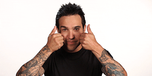 fall out boy thumbs up GIF by Oxygen