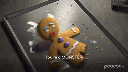 Mad Gingerbread Man GIF by PeacockTV