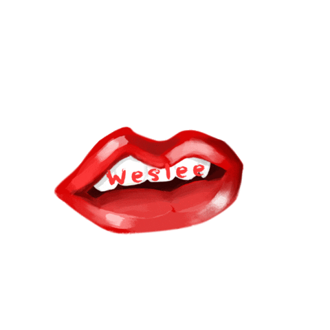 lips mouth Sticker by WESLEE
