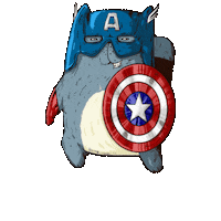 Captain America Jump Sticker