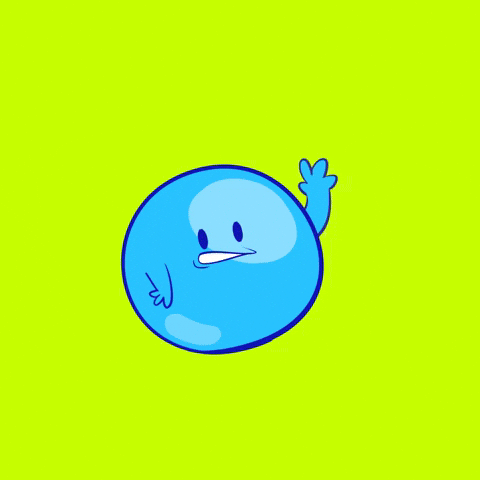 Waving Blue Ball GIF