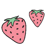 Fruit Strawberry Sticker by YMIJeans