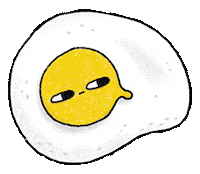 Meh Fried Egg Sticker by whee