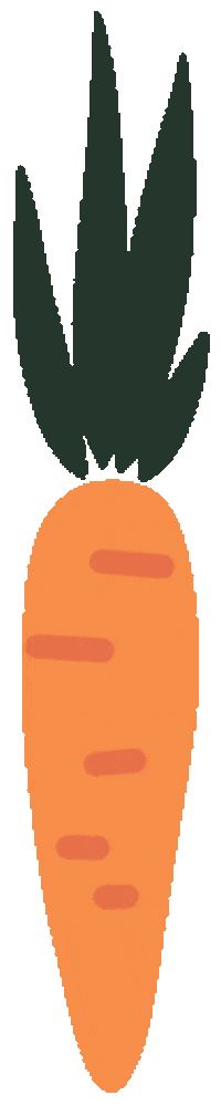 Carrot Sticker by hebjuliamme
