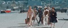 holymountain walking rush hour alejandro jodorowsky power walk GIF
