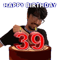 Happy 39Th Birthday Sticker