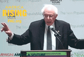 Bernie Sanders Wave GIF by America Rising PAC