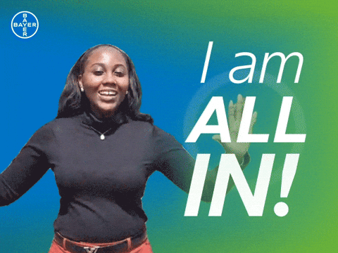 All In GIF by Bayer