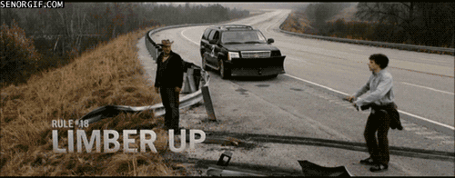 woody harrelson exercise GIF by Cheezburger