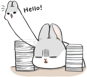 work hello Sticker